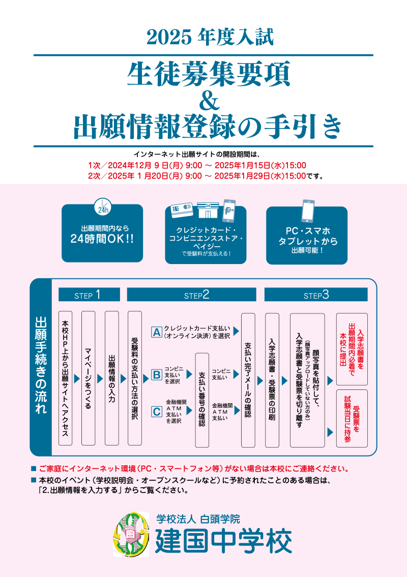 インターネット出願の手引き